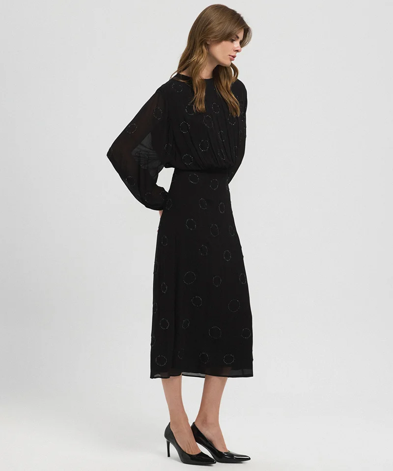 Ipekyol Embellished Chiffon Dress